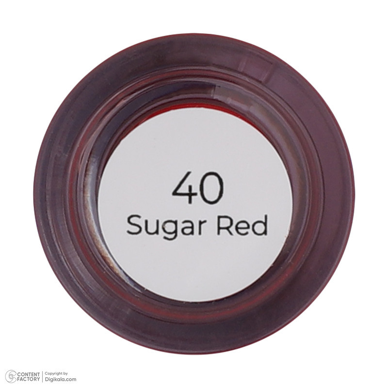 روغن نرم‌کننده لب نوت مدل sugar red 40، براش‌دار، مایع، مرطوب‌کننده، با ویتامین‌های تقویتی