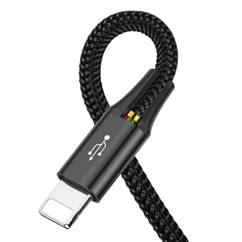 کابل تبدیل USB به لایتنینگ microUSB USB-C باسئوس مدل CA1T4-B01 طول 1.2 متر