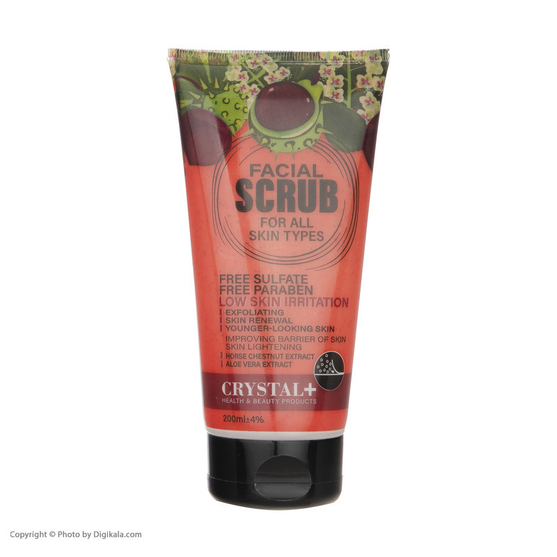 اسکراب لایه بردار پوست کریستال مدل Horse Chestnut-Aloe Vera حجم 200 میلی لیتر