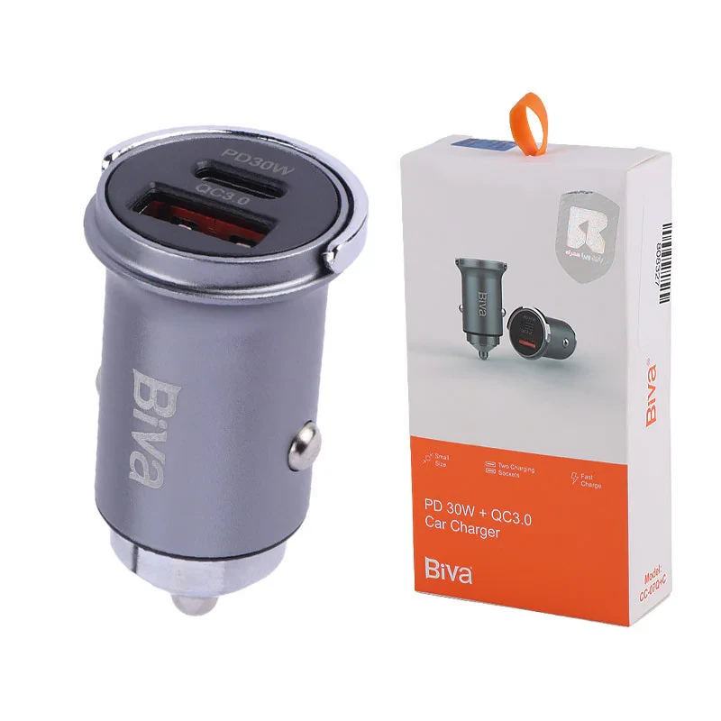 شارژر فندکی 30 وات بیوا مدل CC-07Q+C