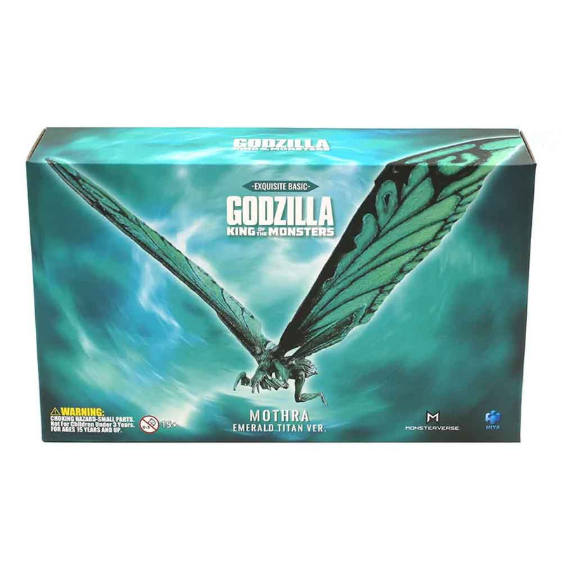 اکشن فیگور هیا تویز مدل ماترا گودزیلا طرح Godzilla King of The Monster Mothra Emerald Titan ارتفاع 20 سانتی‌متر