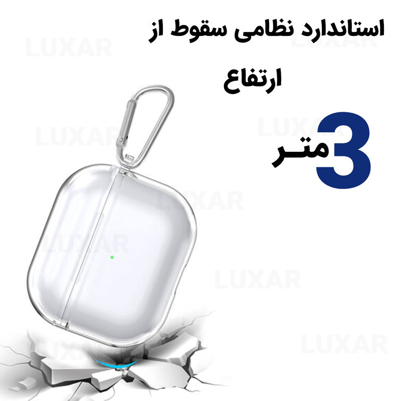 کاور لوکسار مدل Clearer -800 مناسب برای کیس اپل Airpods 3
