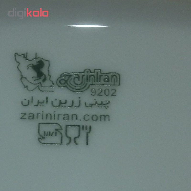 سرویس چای خوری 12 پارچه چینی زرین ایران سری ایتالیا اف مدل ریوا درجه عالی