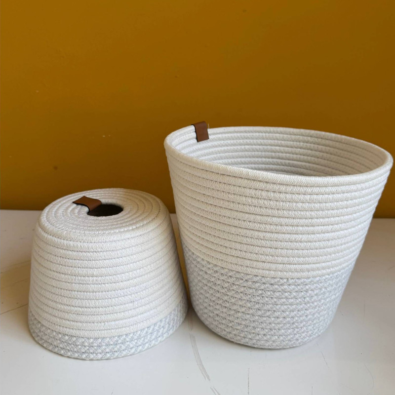 ست سطل زباله و جای دستمال کاغذی مدلM1