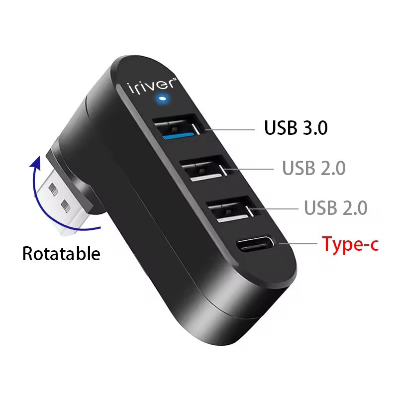 هاب 4 پورت آی ریور مدل RotoPro USB3.0