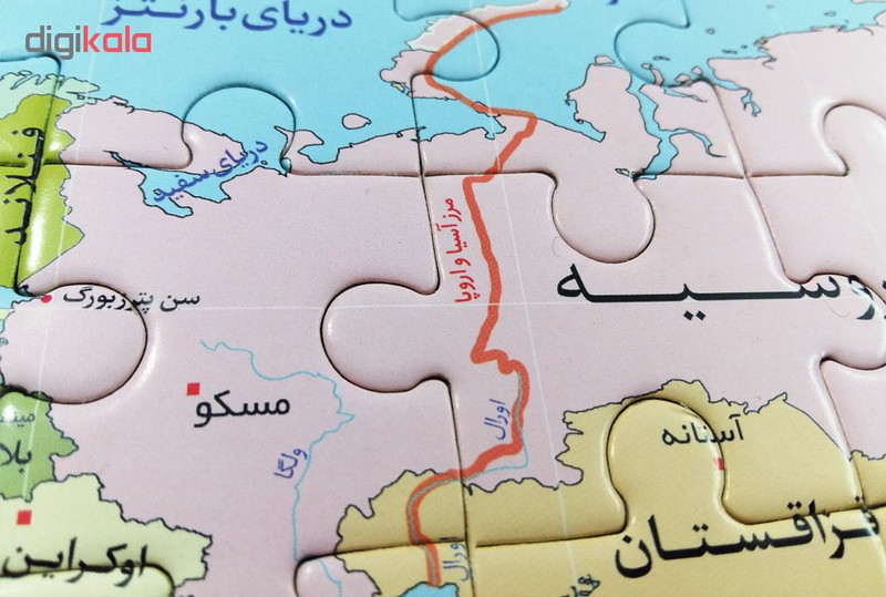 پازل 77 تکه یاس بهشت مدل نقشه آموزشی کشورهای جهان