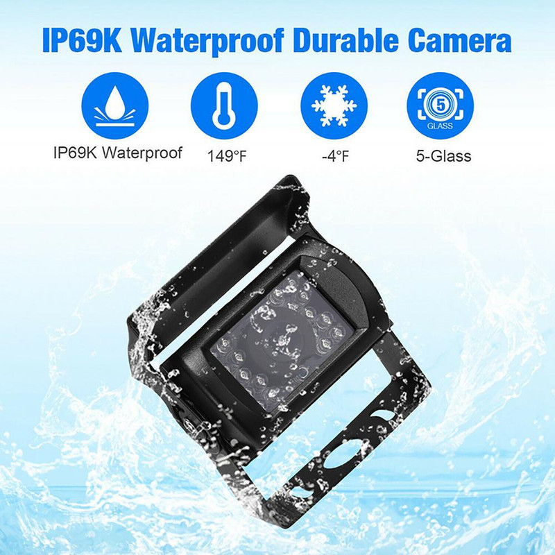 مانیتور و دوربین دنده عقب خودرو مدل K0082A2-DC12-24V