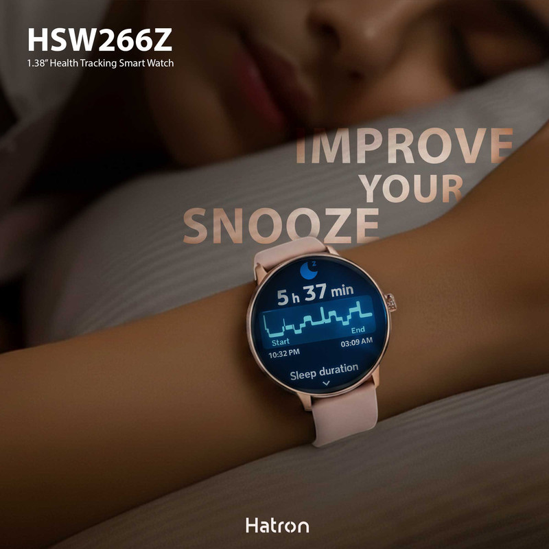 ساعت هوشمند 1.38 اینچی هترون مدل HSW266Z با بند سیلیکونی