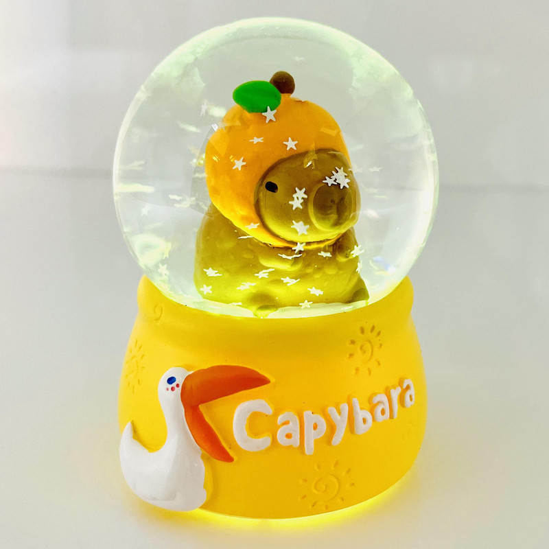 گوی مدل چراغدار Capybara طرح کوالا هویج عاشق کد D1623.11.S600