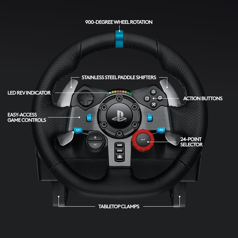 فرمان بازی لاجی مدل G29 Driving Force مخصوص PS4PC