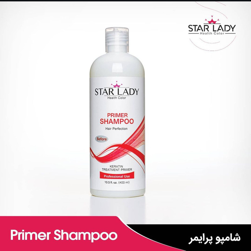 شامپو مو استارلیدی مدل کراتین  حجم 400 میلی لیتر مجموعه دو عددی