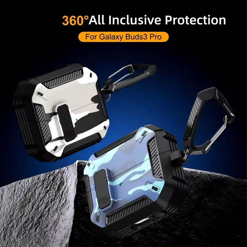 کاور سامورایی مدل Quad-25 مناسب برای کیس هدفون سامسونگ Galaxy Buds 3 Pro  Buds 3