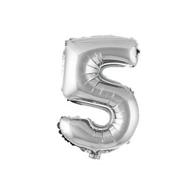 بادکنک فویلی مدل Five سایز 32 اینچ سایز 150