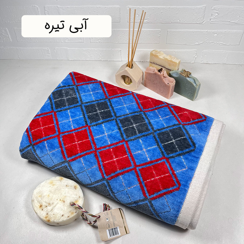 حوله حمام طرح رزالین 01 سایز 100×150 سانتی متر