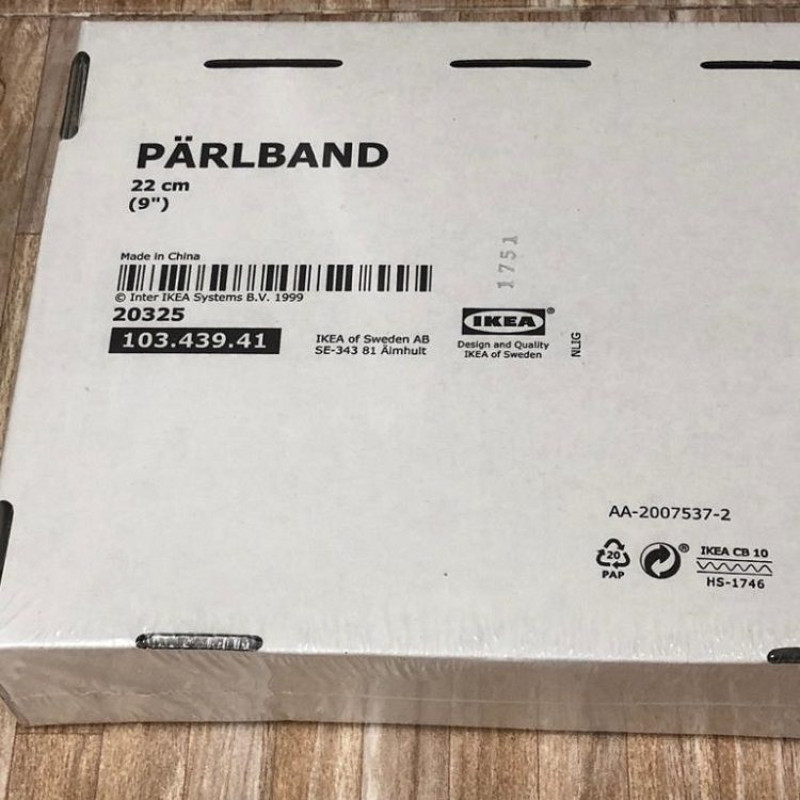 شمعدان ایکیا مدل PÄRLBAND به همراه شمع LED مجموعه 5 عددی