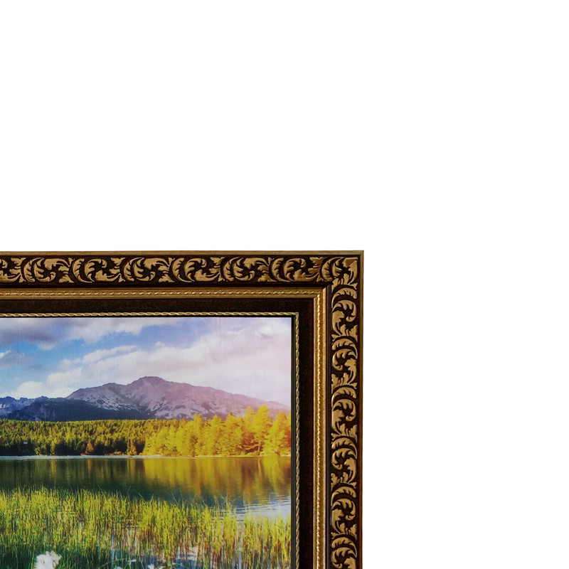 تابلو فرش ماشینی طرح دستبافت مدل کوهستان کد 7954
