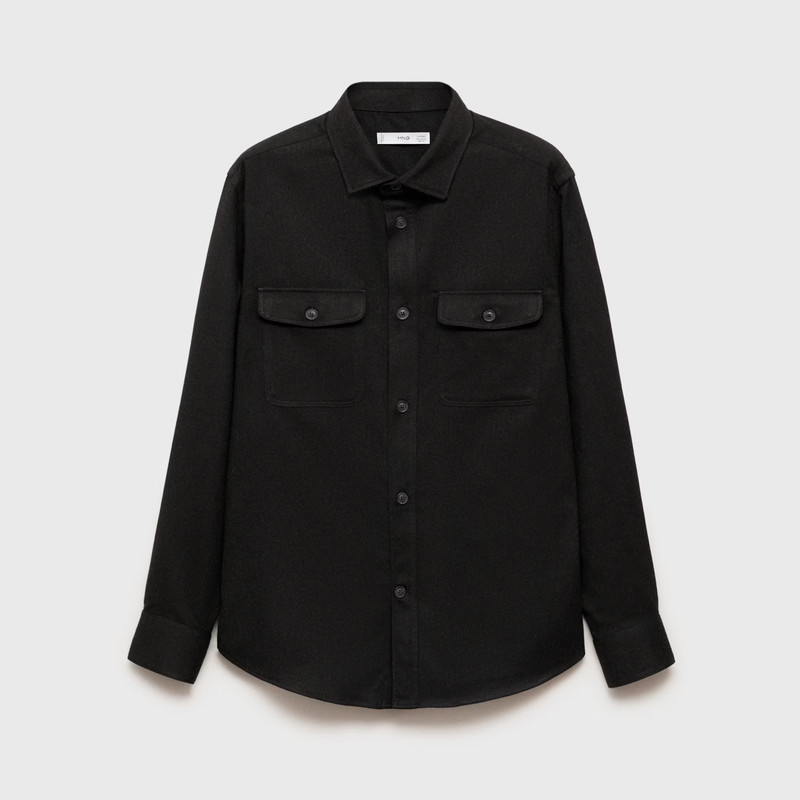 پیراهن مردانه آستین بلند مانگو مدل REGULAR FIT FLANNEL