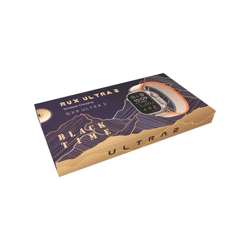ساعت هوشمند بلک تایم مدل GX9 ULTRA 2 دارای قابلیت های صفحه نمایش رنگی و لمسی، کنترل موسیقی، بند سیلیکون