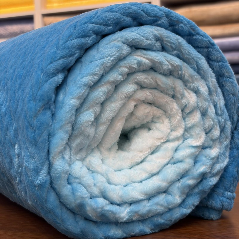 پتو 2 نفره تیلار تک مدل ژاکارد آبرنگی 350G سایز 220x200 سانتی‌متر