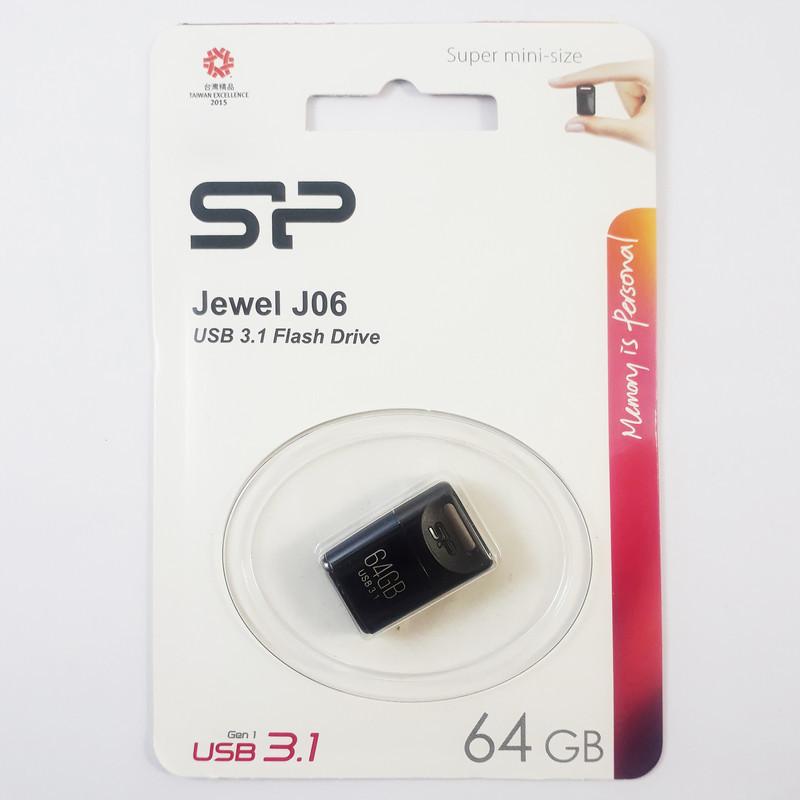 فلش مموری سیلیکون پاور Jewel J06 ظرفیت 64 گیگابایت، رابط USB 3.1 و سازگار با USB 2.0، مقاوم در برابر آب، گرد و غبار و لرزش، ابعاد کوچک و وزن سبک