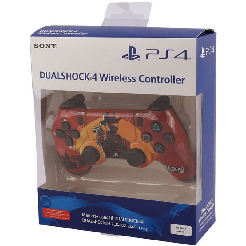 دسته بازی پلی استیشن ۴ مدل DUALSHOK CUSTOM طرح Red dead-2