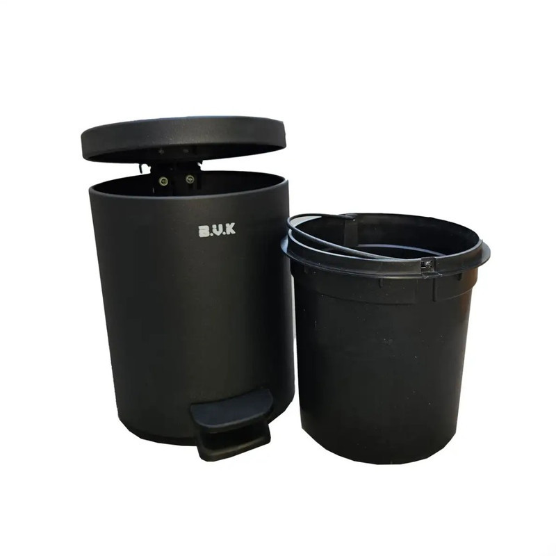 سطل زباله پدالی بی.وی.کی مدل بدنه فلزی آرام بند کد HS8330 گنجایش 5 لیتر