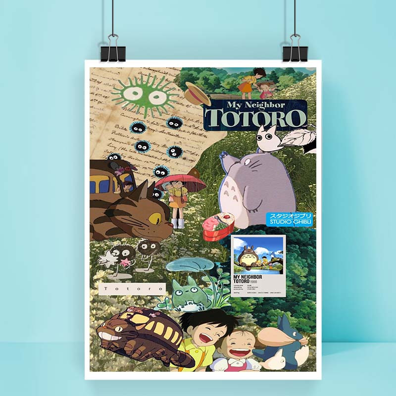 پوستر کارنيکا طرح همسایه من توتورو My Neighbor Totoro کد 58599 مجموعه 8 عددی