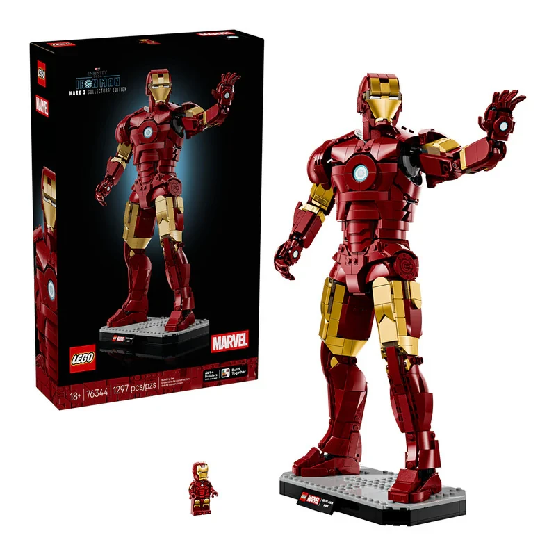 لگو 1297 تکه سری Marvel مدل Iron Man Mark 3 Collectors' Edition کد 76344
