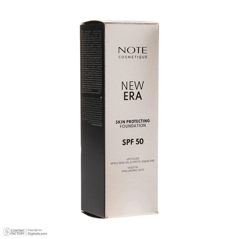 کرم پودر مایع SPF 50 نوت مدل NEW ERA شماره 140 مناسب برای انواع پوست حجم 30 میلی‌لیتر