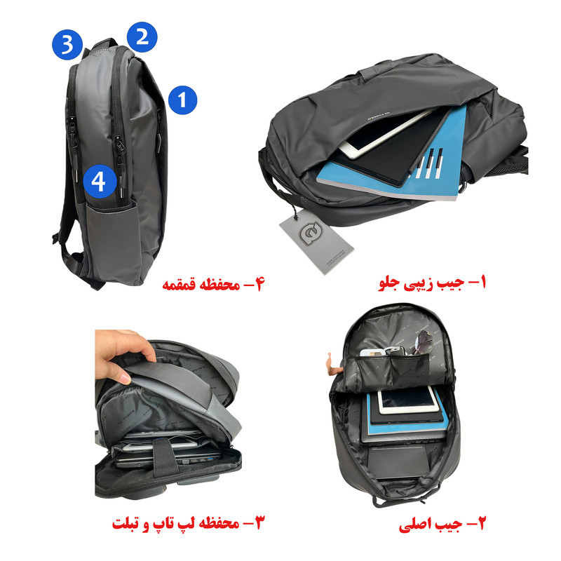 کوله پشتی لپ تاپ وی پاور مدل 3413 مناسب برای لپ تاپ 14.1 تا 15.6 اینچی