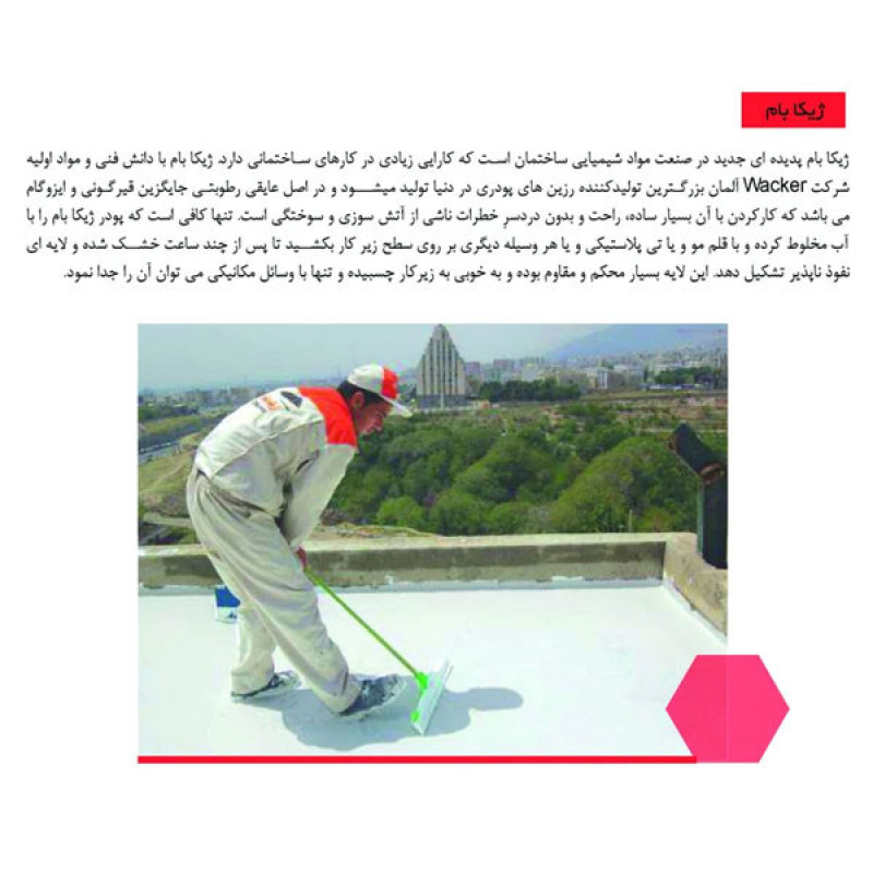 عایق رطوبتی ژیکاوا ژیکابام مدل Zhikabam-WTA100 وزن 1 کیلوگرم