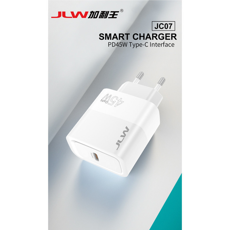 شارژر دیواری 45 وات جی ال وی مدل S25 Ultra به همراه کابل تبدیل USB-C