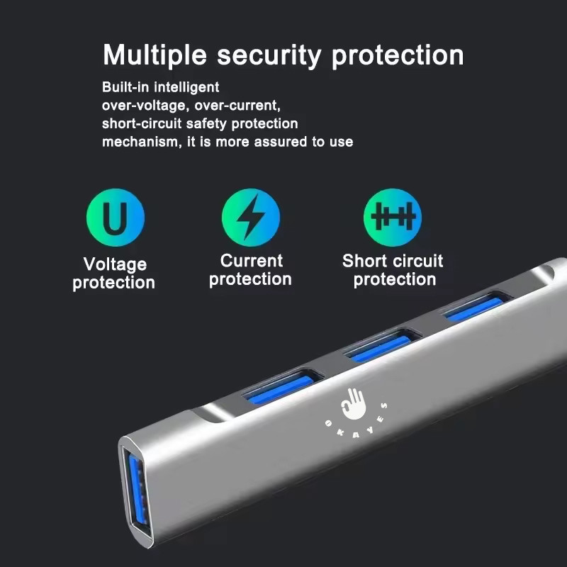هاب 4 پورت USB 3.0 اکی یس مدل USB3000