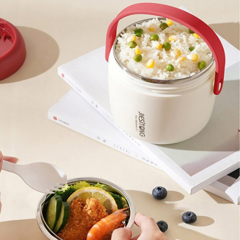 فلاسک غذا مدل دوجداره کد LUNCH-BOX گنجایش 1 لیتر