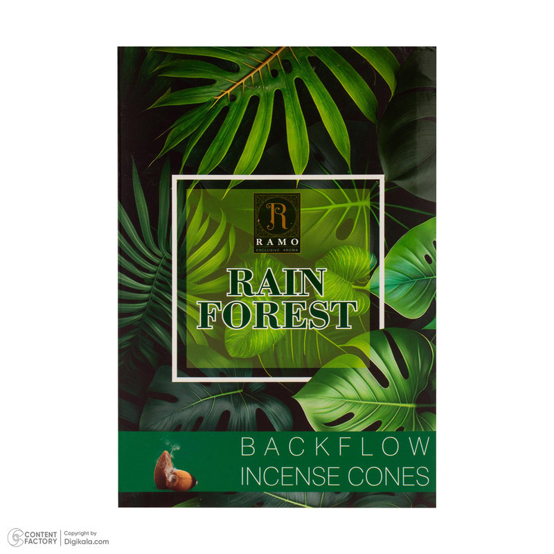 عود رامو مدل RAIN FOREST رایحه چوب بسته 10 عددی
