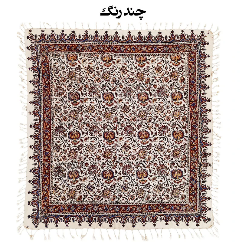رومیزی قلمکار مدل گل دار