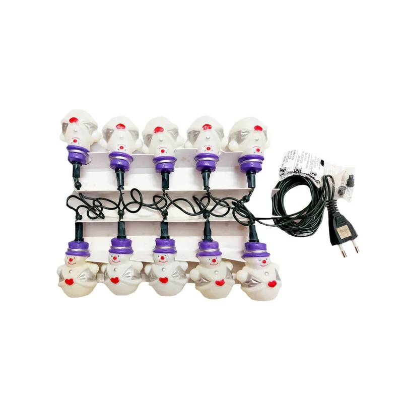 ریسه طرح درخت کریسمس مدل آدم برفی طول 2 متر