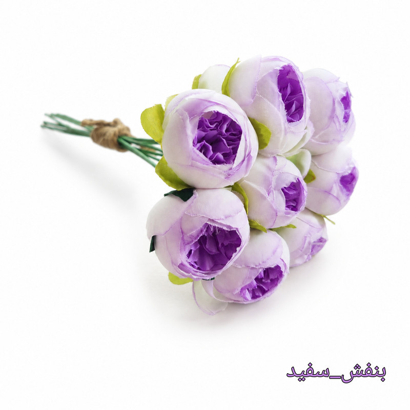 دسته گل مصنوعی مدل پیونی کوچک ۸ شاخه