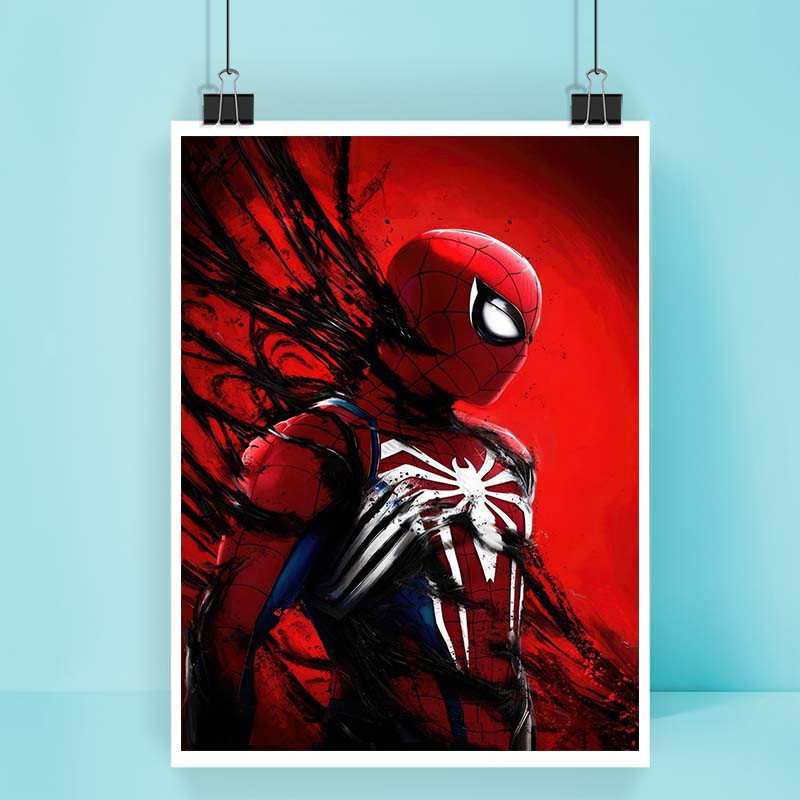 پوستر کارنيکا طرح Man-مرد عنکبوتی Spider کد 14493 مجموعه 8 عددی