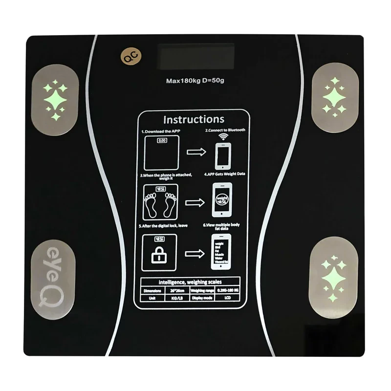 ترازو هوشمند آی کیو مدل Robot کد Ai-v15 دارای بلوتوث با دقت 50 گرم
