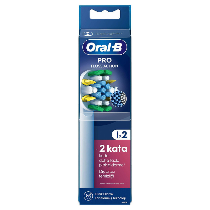 سری یدک مسواک برقی اورال-بی مدل PRO Floss Action بسته 2 عددی