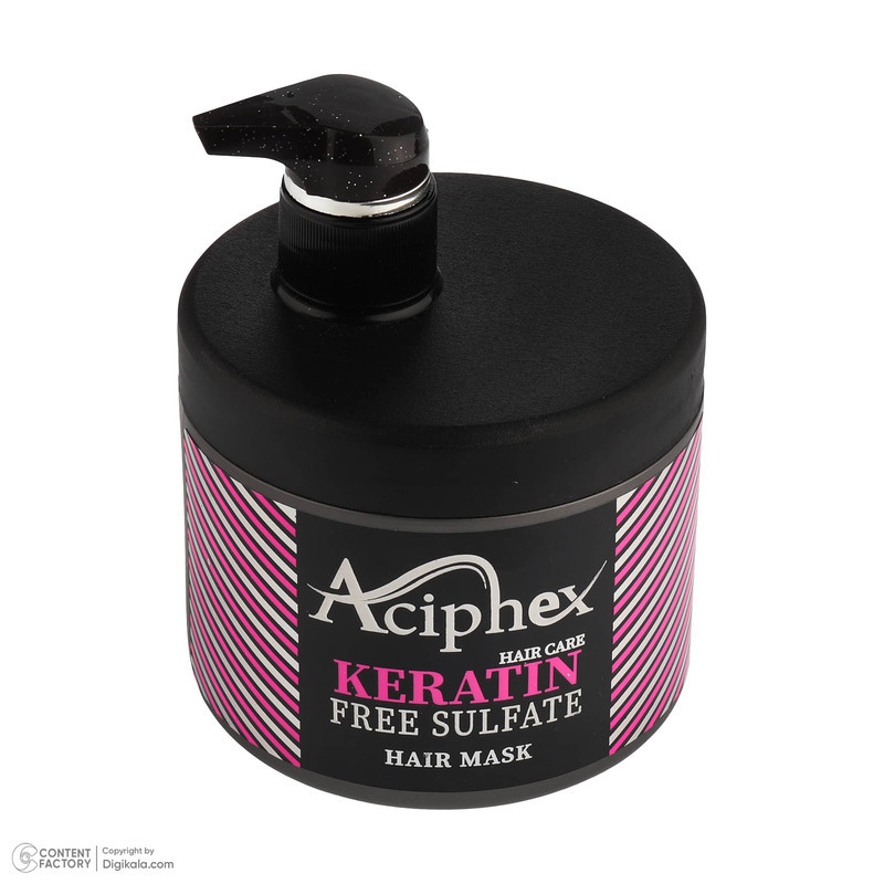 ماسک ترمیم کننده مو اسیفکس مدل Keratin مناسب برای انواع مو حجم 500 میلی لیتر