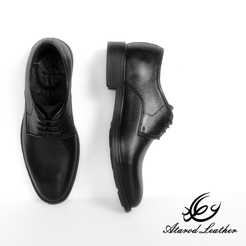 کفش مردانه چرم عطارد مدل چرم طبیعی کد SH135