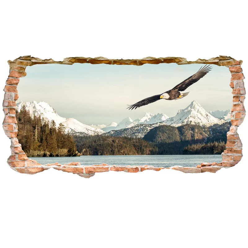 استیکر سه بعدی ژیوار طرح Eagle