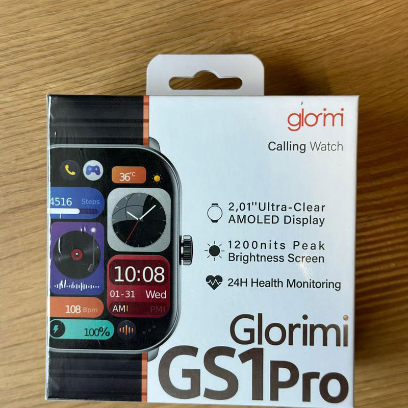ساعت هوشمند گلوریمی مدل GS1 Pro 2024 دارای قابلیت های صفحه نمایش رنگی، صفحه نمایش لمسی، کنترل موسیقی (Music Player)، کنترل سطح اکسیژن خون، قابلیت مکالمه مستقیم، قابلیت مکالمه از طریق بلوتوث، پشتیبانی از زبان فارسی در منو و سیستم‌عامل بند سیلیکون