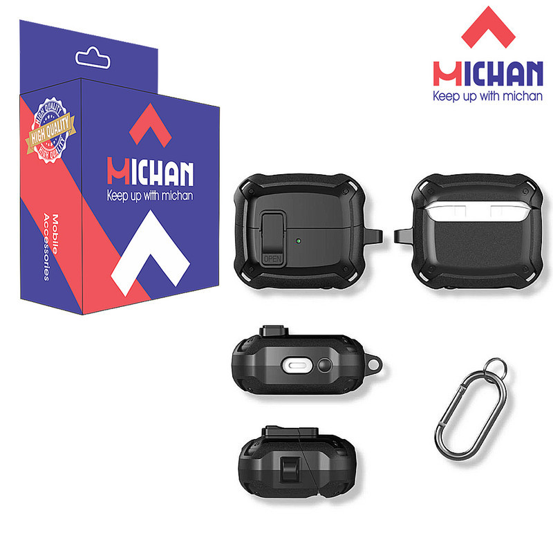 کاور میچان مدل Shild Lock مناسب برای کیس سامسونگ Galaxy buds 3 3 pro