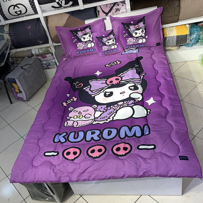 سرویس خواب یک نفره 5 تکه مدل کرومی کد kuromi 1212