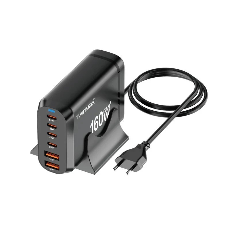 شارژر رومیزی 165 وات شش پورت تویین مکس مدل MV-32