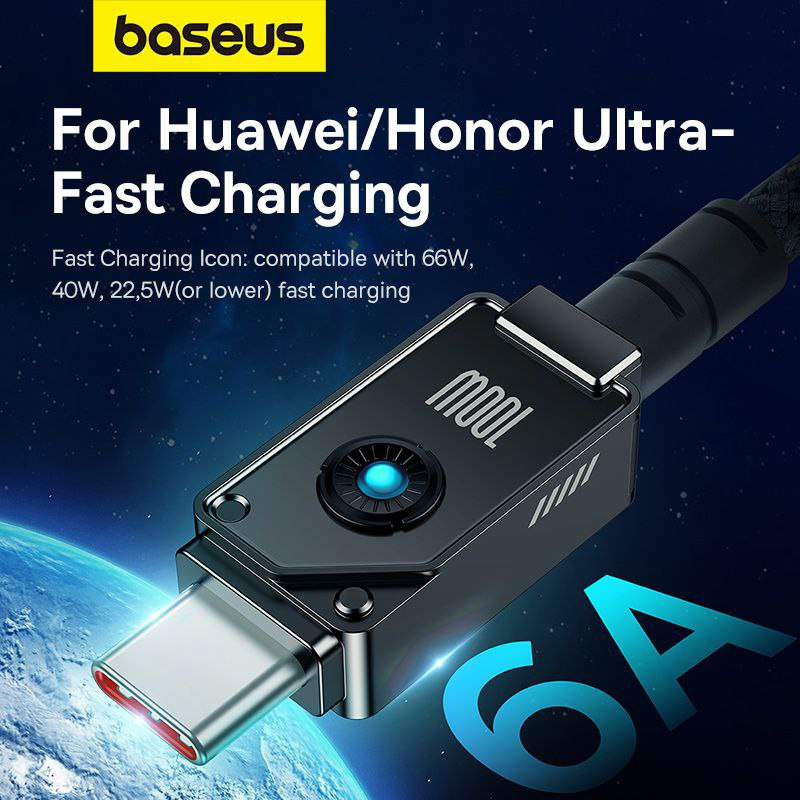 کابل USB به USB-C بیسوس مدل Unbreakable Series 100W طول 2 متر