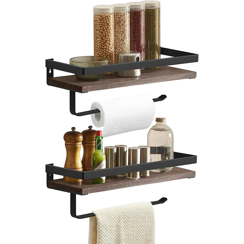 شلف دیواری حمام wood-steel مدل S